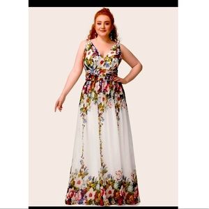 Woman’s formal summer gown